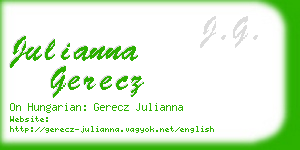 julianna gerecz business card